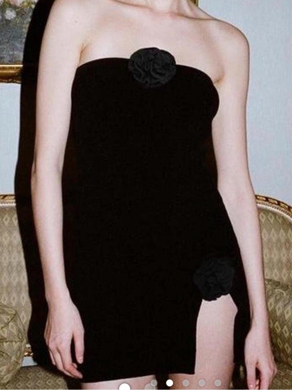 With Jean Black Mercer Textured Dress